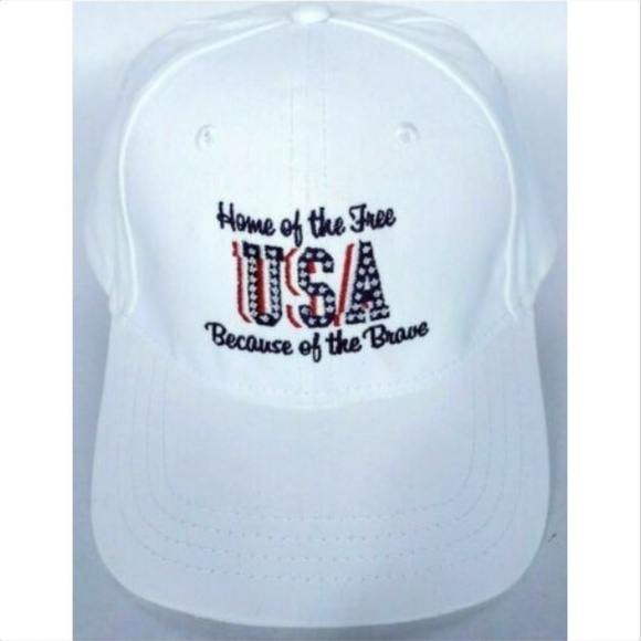 USA Home Of The Free Because Of The Brave Mens Hat - Picture 1 of 8